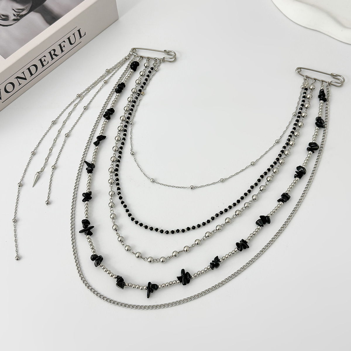 Punk Hip Hop Long Crystal Broo - Women'S Accessories And Jewelry ulasan dan harga