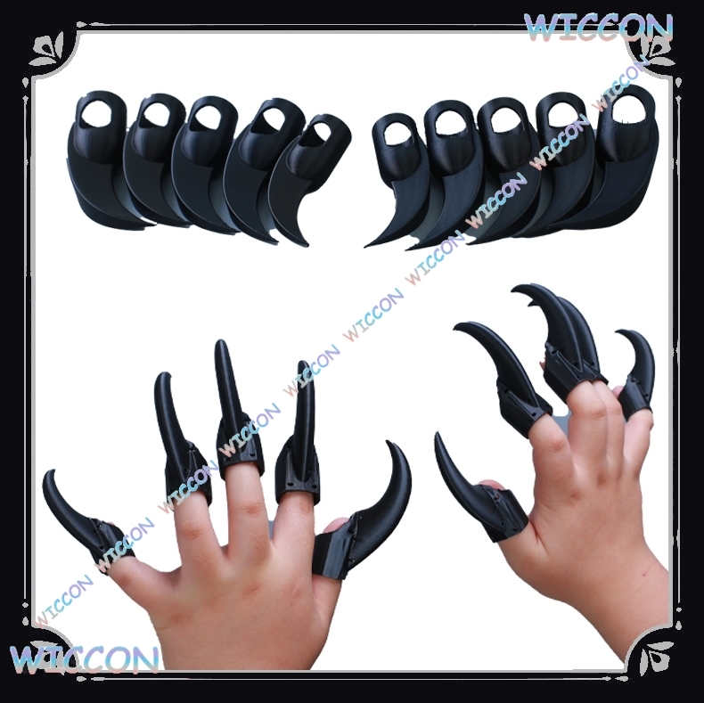 Animal Costume Fingernails Bla - Women Accessories Kit ulasan dan harga