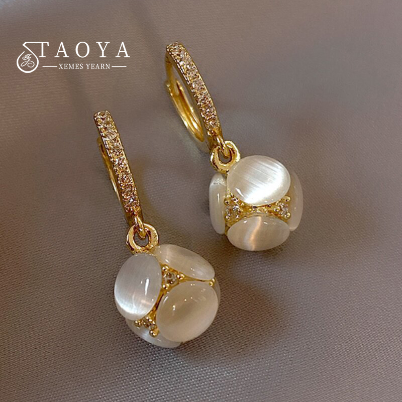 Elegant Cat's Eye Stone Round  - Women'S Accessories Trends 2026 ulasan dan harga