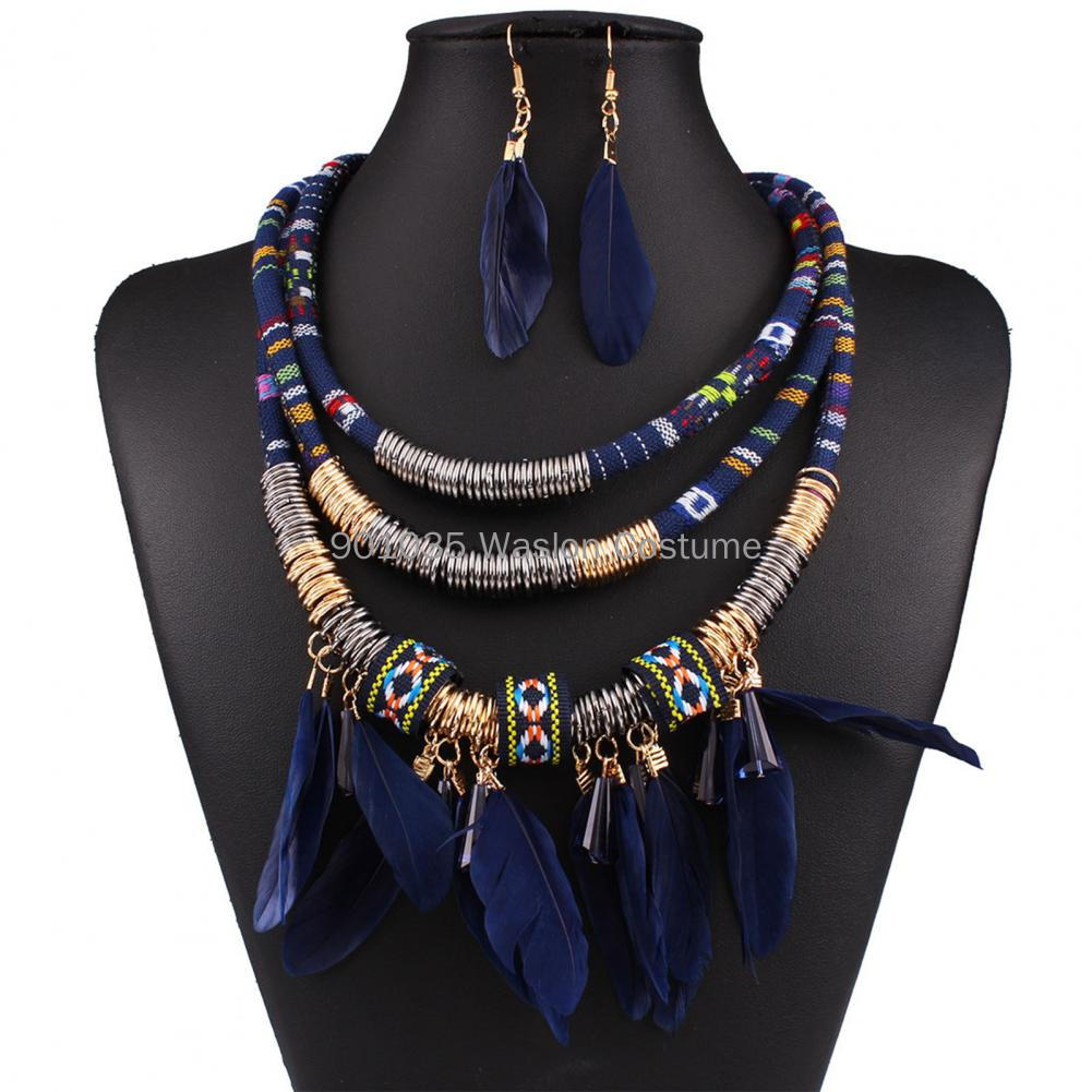 2Pcs/Set Egypt Feather Tassel  - Women Accessories In Egypt ulasan dan harga