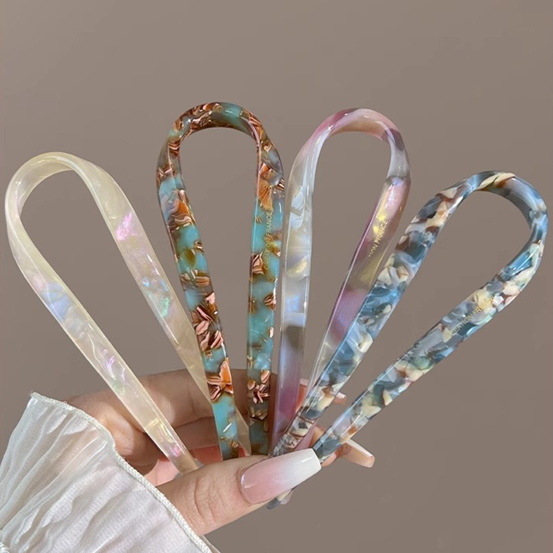 U-Shaped Hair Sticks Acetate A - Women'S Accessories List ulasan dan harga