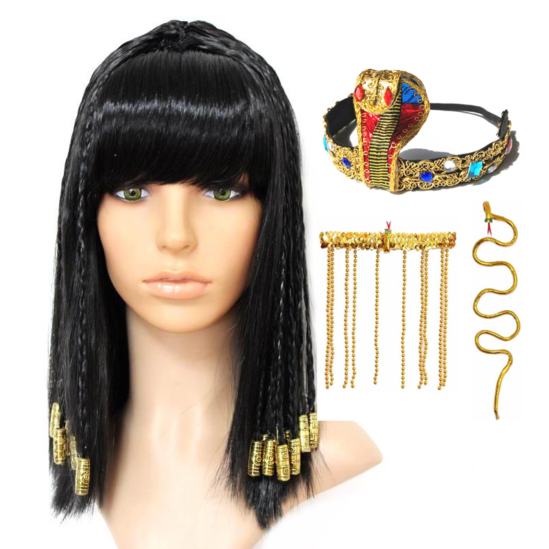 Cleopatra Wig Woman Egypt Quee - Women Accessories In Egypt ulasan dan harga