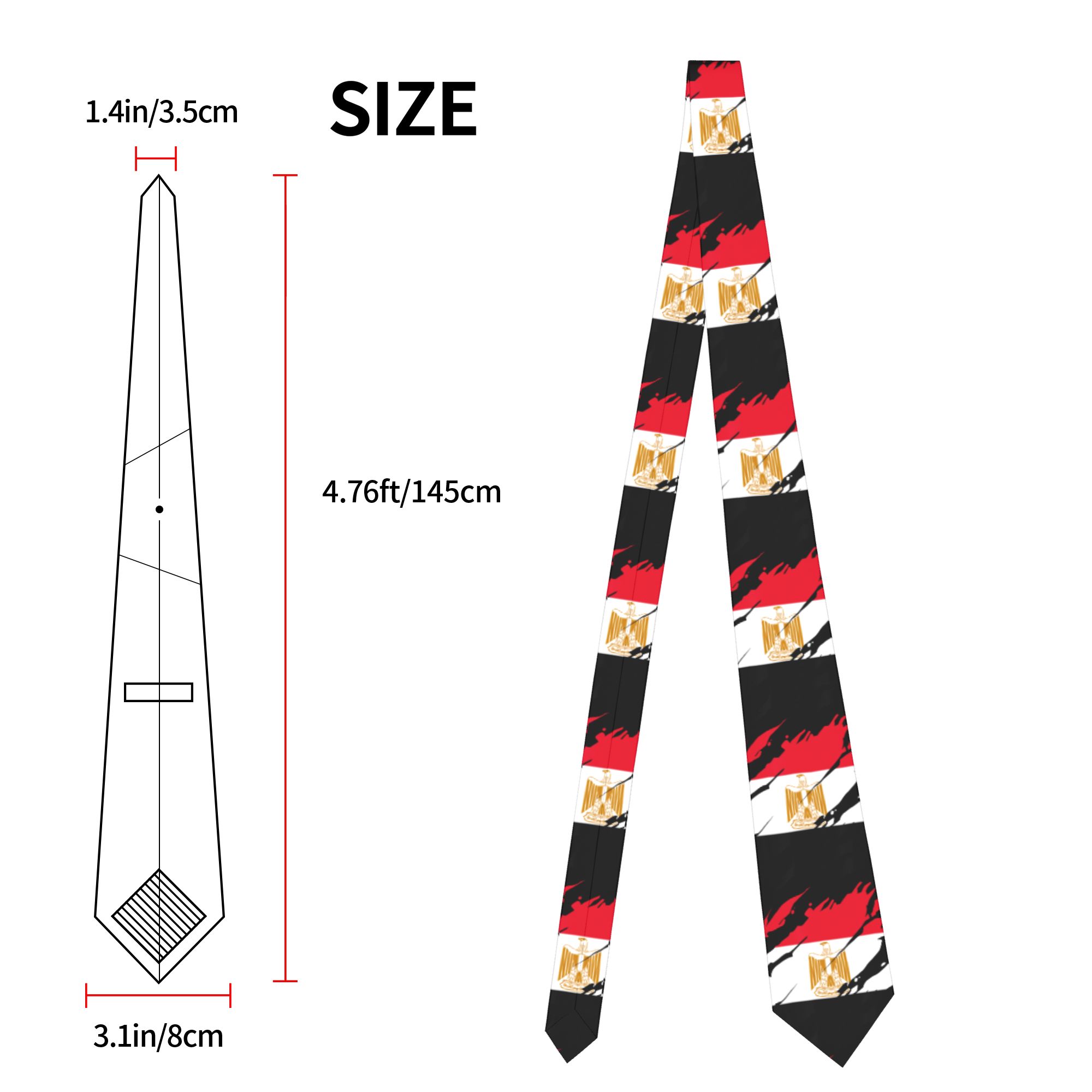 Egypt Egyptian Flag Necktie Un - Women Accessories In Egypt ulasan dan harga